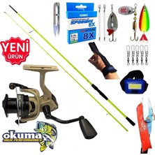 Okuma Outrax 4000 210CM 5-45GR Karbon High Tech Turna Spin Olta Takımı Seti