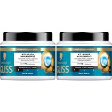 Mey İthalat Gliss 400 ml X2 Nemlendirici Saç Maskesi | 4 Etkili Yapılandırıcı Formül | Onarıcı Yoğun Bakım Gücü
