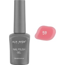 Mey İthalat Alıx Avıen Koyu Pembe Kalıcı Oje 59-Yoğun Renk Veren Jel Oje 12 Ml-Nail Uv Gel Polish 59