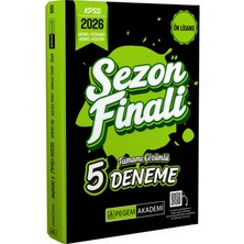 Pegem Yayınları 2026 Kpss Ön Lisans Genel Yetenek Genel Kültür Sezon Finali Tamamı Çözümlü 5 Deneme