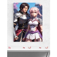 Mey İthalat Postermanya (PSTER590) Savaşçı Çift Manga Anime Poster - Afiş - Dekoratif Duvar Posteri 50 x 70