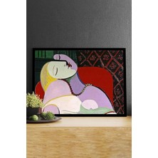 Mey İthalat Postermanya (PSTER14731) The Dream - Rüya Pablo Picasso Sanatsal Çerçeveli Tablo 50 x 70
