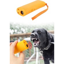 Mey İthalat Buffer Ultrasonik Köpek Kovucu, LED Işıklı Köpek Eğitim Cihazı, Sarı, 130MM x 45MM x 26MM, 9V Pil ile Çalışır