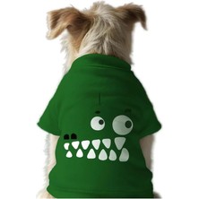 Mey İthalat Kedi ve Köpek Kıyafeti & Elbisesi Yeşil Sweatshirt Vektör Timsah Xl