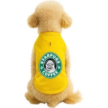 Mey İthalat Kedi ve Köpek Kıyafeti & Elbisesi Sarı Starpugs Atlet 6xl