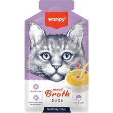 Mey İthalat Wanpy Ördek Etli Tahılsız Kedi Çorbası 50GR x 5 Adet