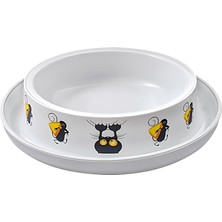 Mey İthalat Moderna Trendy Kedi ve Fare Desenli Kedi Mama Kabı 210ML