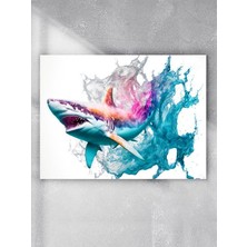 Mey İthalat Postermanya (PSTER2143) Köpek Balığı Öfkesi Jaws Hayvan Poster - Afiş - Dekoratif Duvar Posteri 90 x 130