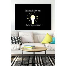 Mey İthalat Postermanya (PSTER17282) Girişimci Gibi Düşün Girişimcilik Kanvas Tablo 21 x 30