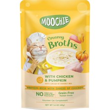 Mey İthalat Moochie Çorba Kedi Ödülü Tavuk-Balkabağı, 40 Gr, 1 Adet