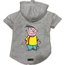 Mey İthalat Kapişonlu Polar Sweatshirt Köpek ve Kedi Kıyafeti & Elbisesi Gri Ed L