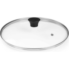 Mey İthalat Flonal Cam Kapak 20 cm