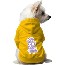 Mey İthalat Kedi ve Köpek Kıyafeti & Elbisesi Sarı Hoodie Toxic People M
