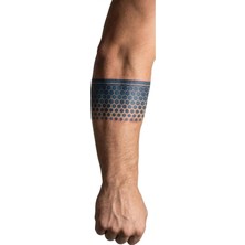 Mey İthalat Modern Şekiller Kol Bant Şerit Yarı Kalıcı Aylık Yapıştırma Geçici Dövme 24 cm