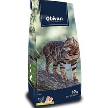 Mey İthalat Obivan Premium Yetişkin Kedi Maması Tavuklu 10 kg - Hipoalerjenik, Tüy Dökülmesini Azaltan, Sindirimi Kolay, Bağışıklık Güçlendirici, Yüksek Proteinli Mama
