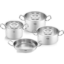 Mey İthalat Fissler Original Profi Collection Cam Kapak 7 Parça Tencere Seti Renkli 24 cm