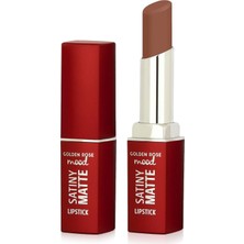 Mey İthalat Golden Rose Mood Satiny Matte Lipstick No:01 Bare Nude - Mat Ruj