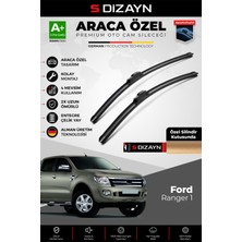 S-Dizayn Ford Ranger Ön Cam Silecek Seti 2011-2015 Premium Araca Özel 60-40 cm  A+ Kalite