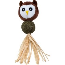 Mey İthalat Beeztees Eastland Kedi Oyuncağı, Catnipli Peluş Oyuncak, Baykuş, 27 cm