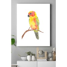 Mey İthalat Postermanya (PSTER16205) Sanatsal Papağan Hayvan Kanvas Tablo 21 x 30