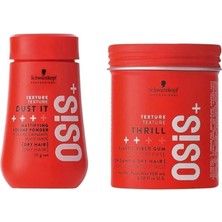 Mey İthalat Osis+ Dust It Mat Pudra 10G ve Thrill Lifli Şekillendirici 100ML Set, SET.SKP.231006