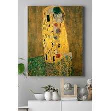Mey İthalat Postermanya (PSTER16666) Klimt - The Kiss Sanatsal Kanvas Tablo 50 x 70