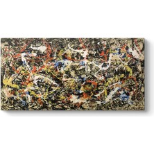 Mey İthalat Tabloshop Jackson Pollock - Yakınsama Kanvas Tablo 100 x 50