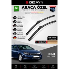 S-Dizayn Opel Astra H Ön Cam Silecek Seti 2004-2009 Premium Araca Özel 55-45 cm  A+ Kalite