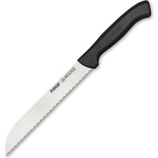 Mey İthalat Pirge Ecco Ekmek Bıçağı Pro Dişli - Siyah / 17,5 cm
