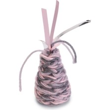 Mey İthalat Beeztees Kedi Oyuncağı, Koni, Yün ve Kurdela, Pembe ve Gri, 7X4X3CM