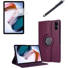 Mey İthalat Undeplus Huawei Matepad 11.5 / Air 11.5 Inç Papermate 2023 ile Uyumlu Kılıf Dönen Tablet Kilifi Ekran Koruyucu+Kalem Mor