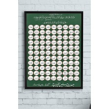 Mey İthalat Postermanya (PSTER10923) Esmaül Hüsna Çerçeveli Tablo (50X70CM)