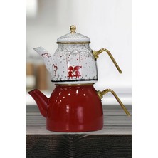 Mey İthalat Pr Home Love Rose Model Emaye Çaydanlık