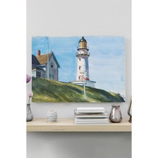 Mey İthalat Postermanya (PSTER20115) Light At Two Light - Edward Hopper Sanatsal Poster 60 x 90