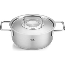 Mey İthalat Fissler Pure Collection Metal Kapak Kısa Tencere 20 cm