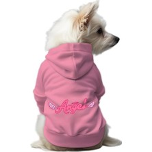 Mey İthalat Kedi ve Köpek Kıyafeti & Elbisesi Pembe Hoodie Angel Xs