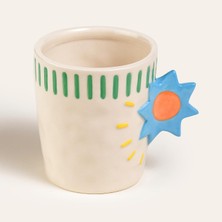 Mey İthalat Sımıng Stoneware Kupa 285 ml Mavi - Yeşil