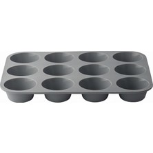 Mey İthalat 12’li Silikon Muffin Kalıbı, Esnek Yapışmaz Cupcake Kek Kalıbı, Kolay Çıkarma ve Temizlik, Fırın Uyumlu, Çok Amaçlı Kek Pasta Tatlı Yapımı Için Ev Tipi Silikon Muffin Kalıbı