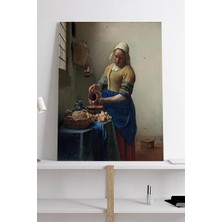 Mey İthalat Postermanya (PSTER19035) The Milkmaid - Süt - Johannes Vermeer Sanatsal Kanvas Tablo 21 x 30