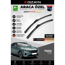 S-Dizayn T10F Ön Cam Silecek Seti 2025 Üzeri Premium Araca Özel 65-48 cm  A+ Kalite
