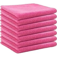 Mey İthalat Premium Mikrofiber Temizlik Bezi, Pembe Renk, 20'li Paket, Çok Amaçlı Kullanım