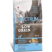 Mey İthalat Spectrum Düşük Tahıllı Somonlu, Hamsili, Yaban Mersinli Küçük Irk Yetişkin Köpek Maması 2.5kg