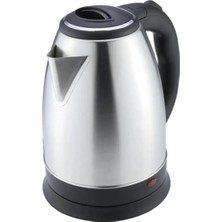 Mey İthalat 1500W Paslanmaz Çelik Su Isıtıcı Kettle 1.8l Hızlı Kaynatma Güvenli Kullanım