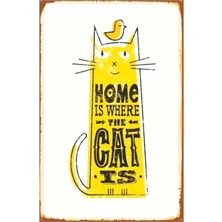 Mey İthalat Dekolia Kuşe Kağıt Duvar Posteri Cat Is Retro Vintage DRTR0040