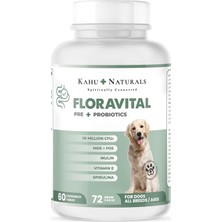 Mey İthalat Kahu Naturals Floravital, Probiyotik ve Prebiyotik Desteği, 60 Tablet