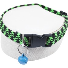 Mey İthalat X-Perk Elastik Zilli Kedi Köpek Tasması Boyun Tasma Ayarlı