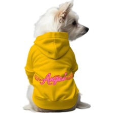 Mey İthalat Kedi ve Köpek Kıyafeti & Elbisesi Sarı Hoodie Angel S