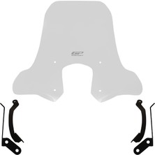 GP Kompozit SYM Symphony ST 125 / 200 2019-2022 Uyumlu Elcikli Ön Cam Şeffaf - 52 cm