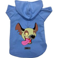 Mey İthalat Kapişonlu Polar Sweatshirt Köpek ve Kedi Kıyafeti & Elbisesi Mavi ED001 Xl