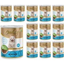 Mey İthalat Cuddy Yetişkin Kedi Balıklı ve Jöleli Konserve Mama 400 gr x 12 Adet